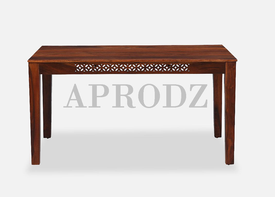 Sheesham Wood Durque 6 Seater Dining Table Set with 1 Bench and 4 Chair for Home | Dining Furniture