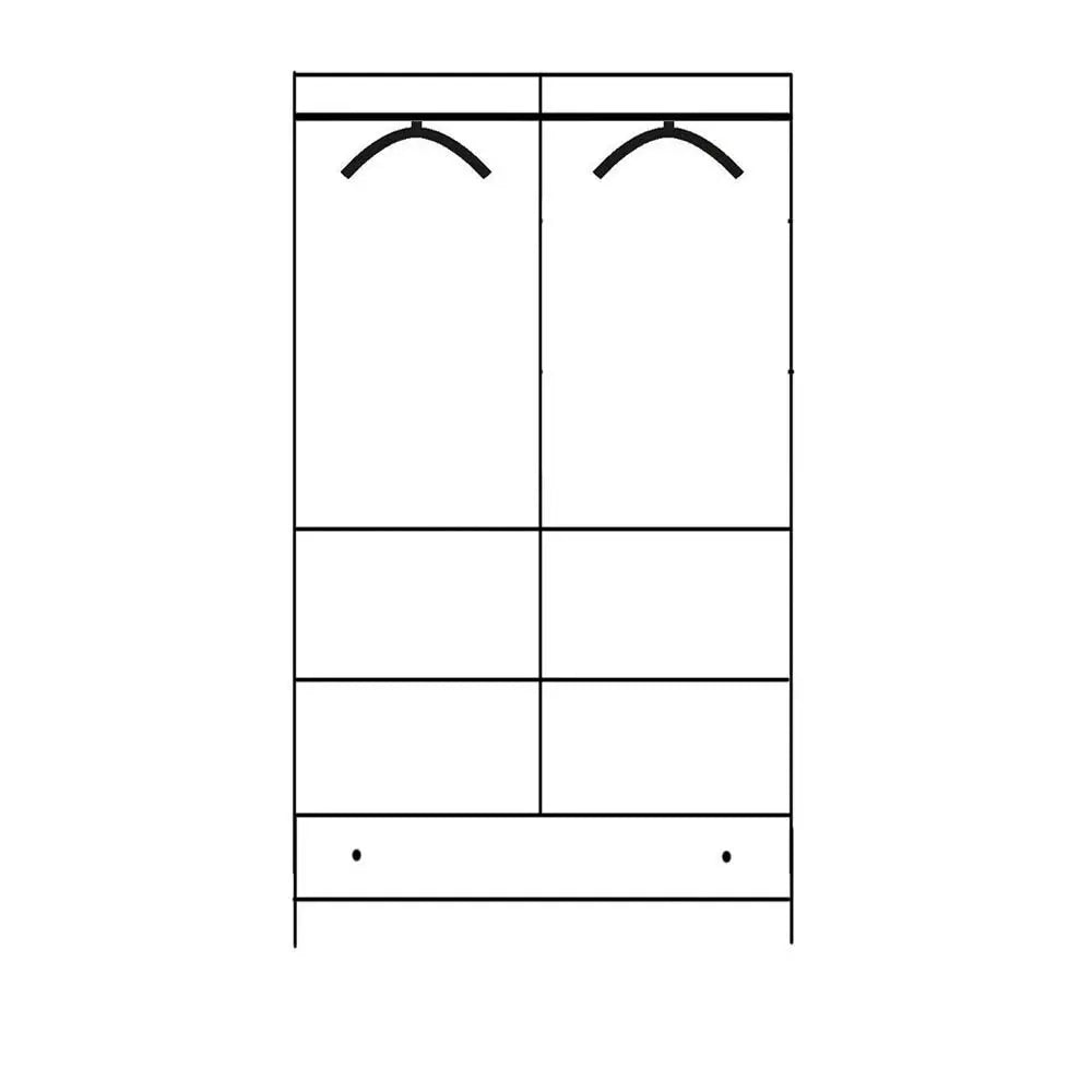 APRODZ Sheesham Wood Seoul Multipurpose Storage Wardrobe Almirah for Living Room