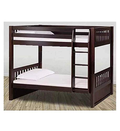 APRODZ Sheesham Wood Moyer Bunk Bed for Bedroom |Light Rosewood Finish