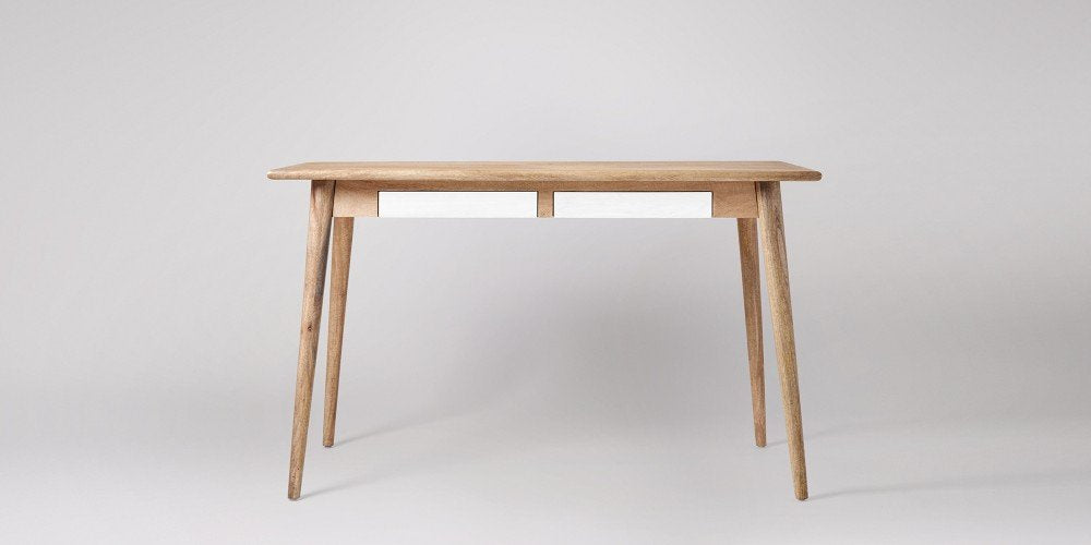 Mango Wood Yantis Office Desk Study Table with Drawer for Living Room