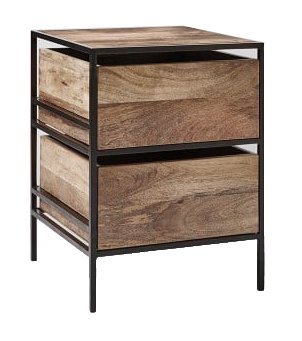 Solid Wood Flora Bedside Storage Table for Living Room