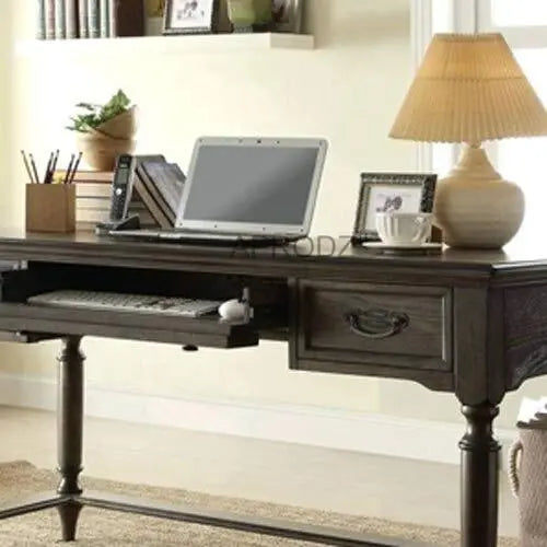 Sheesham Wood Benld Study Desk Table for Home and Office | Brown Finish