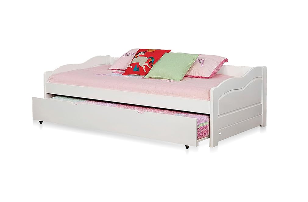 Solid Wood Gymea Daybed with Trundle Bed for Living Room | Bed for Bedroom