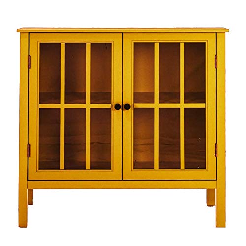 Soild Wood Vicuna Two Door Sideboard Storage Cabinet for Living Room