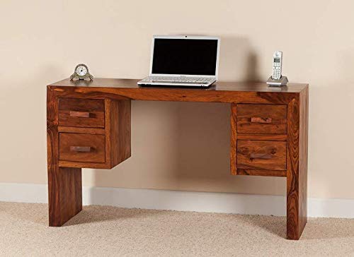 Mango Wood Vanlue Study Desk Table for Home and Office | Brown Finish