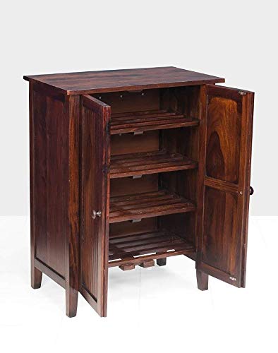 Sheesham Wood Two Tone Shoe Cabinet