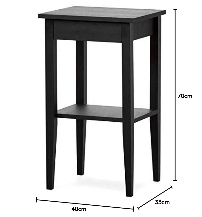 Mango Wood Oyoon Bedside Table for Bedroom Living Room with 1 Drawer End Table