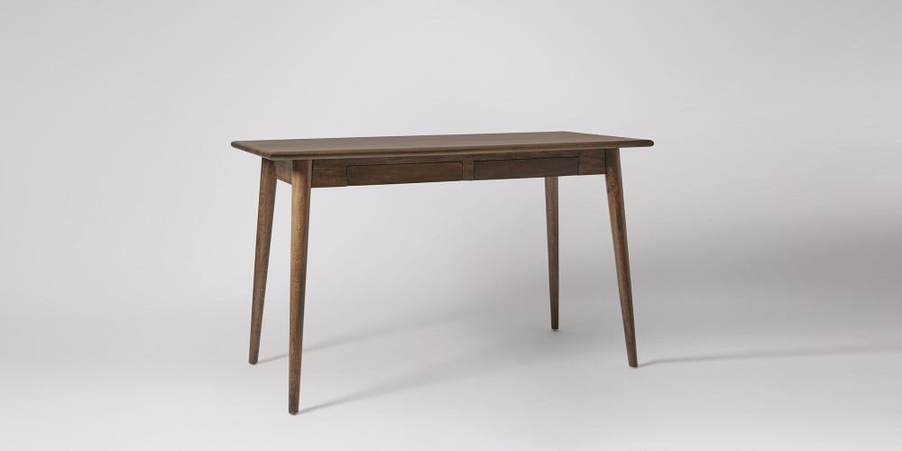 Mango Wood Yantis Office Desk Study Table with Drawer for Living Room