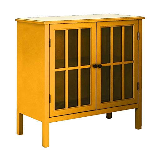 Soild Wood Vicuna Two Door Sideboard Storage Cabinet for Living Room