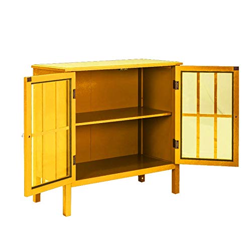 Soild Wood Vicuna Two Door Sideboard Storage Cabinet for Living Room