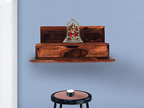 Solid Wood Mandir/Prayer Shelf