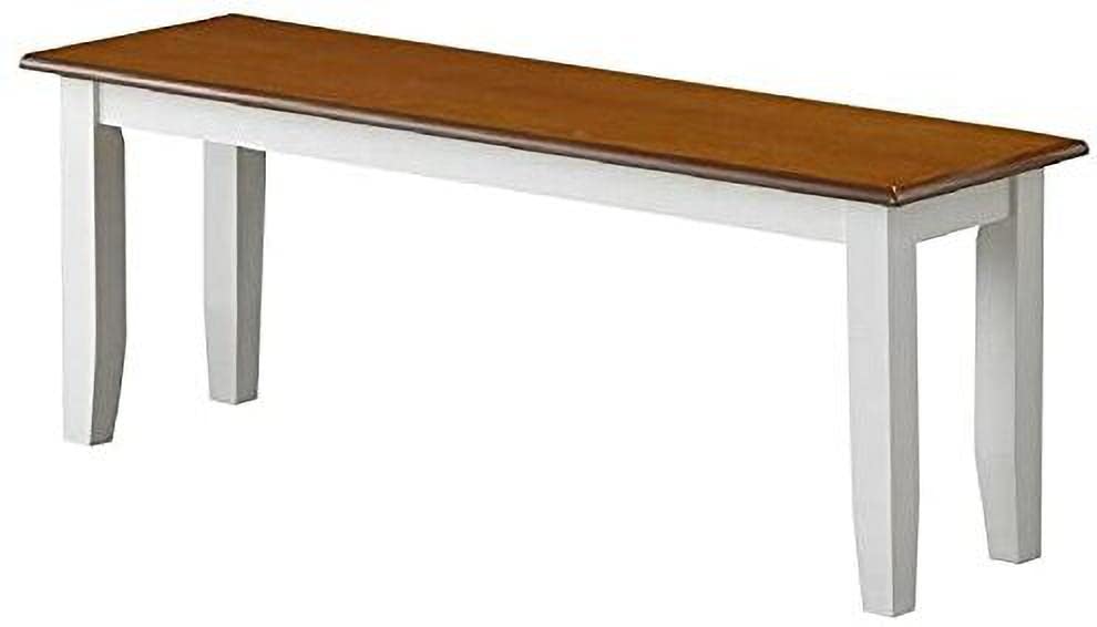 Solid Wood Tiffany 6 Seater Dining Table Set for for Home Dining Room Furniture (Brown & White Finish)
