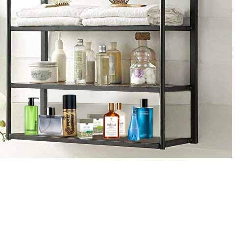 Solid Wood Flores Hanging Storage Rack for Living Room