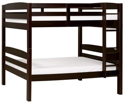 Sheesham Wood Fretno Kids Bunk Beds with Ladder for Bedroom | Brown Finish