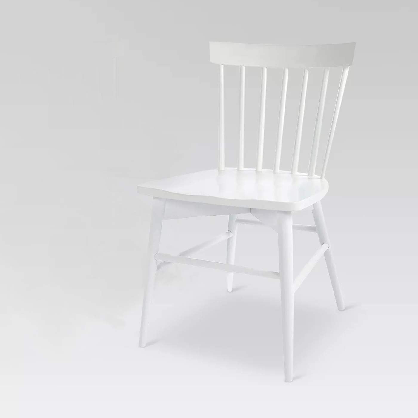 APRODZ Solid Mango Wood White Dining Chairs for Living Room | Set of 2 Wooden Chair
