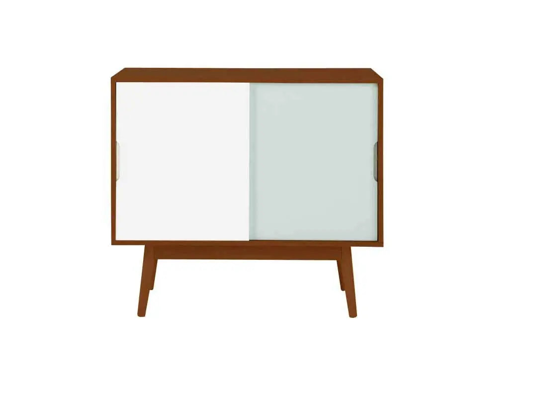 APRODZ Mango Wood Krasnodon Sideboard Storage Cabinet for Living Room | Wooden Cabinet for Kitchen | White Finish