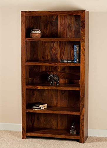 Idaho Sheesham Wood Tall Bookcase