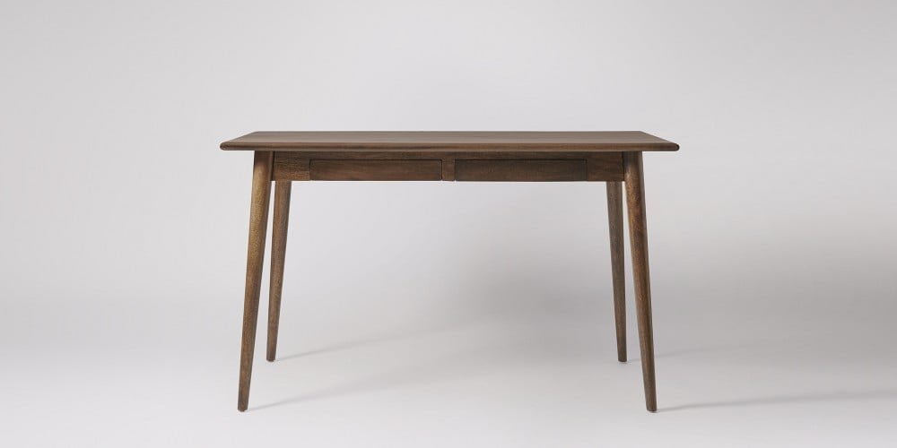 Mango Wood Yantis Office Desk Study Table with Drawer for Living Room