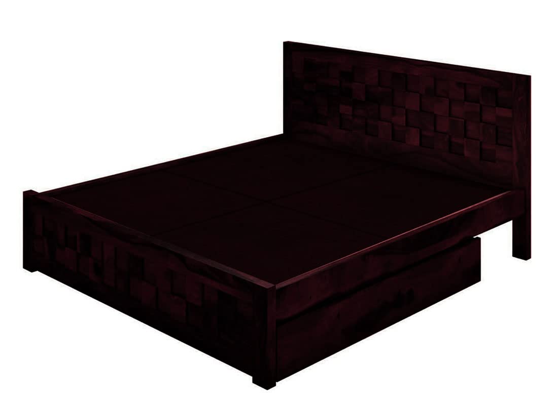 Sheesham Wood Storage Belem Bed for Bedroom Stylish