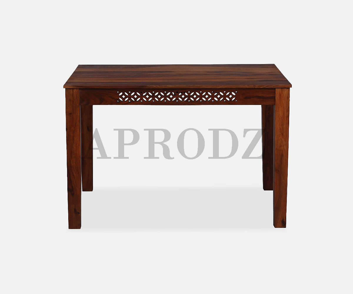 Sheesham Wood Durque 4 Seater Dining Table Set with 1 Bench and 2 Chair for Home | Dining Furniture