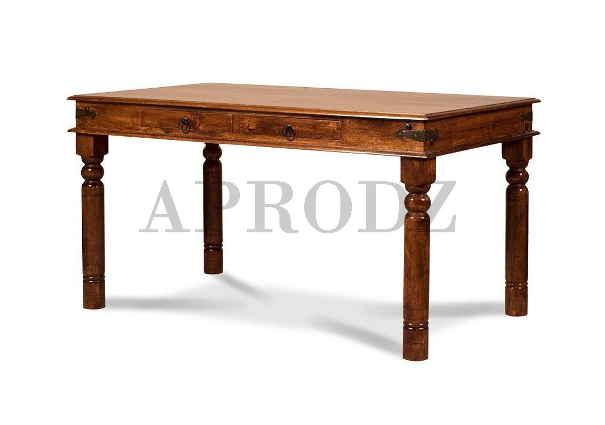 Sheesham Wood Reyk 6 Seater Dining Table Set for Home Dining Room Furniture
