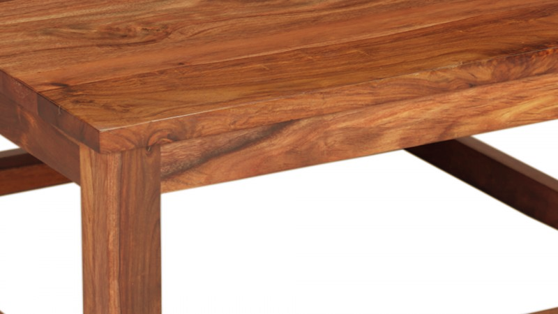 Sheesham Wood Square Shape Norsup Center Coffee Table for Living Room | Brown Finish