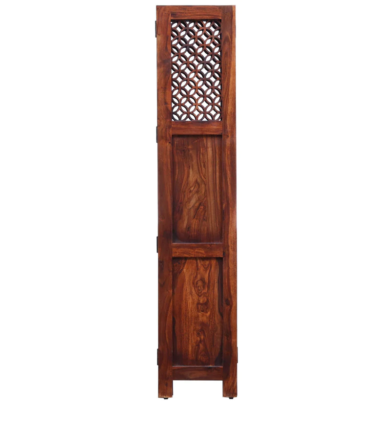 Durque 3 Panel Room Divider - Honey Oak