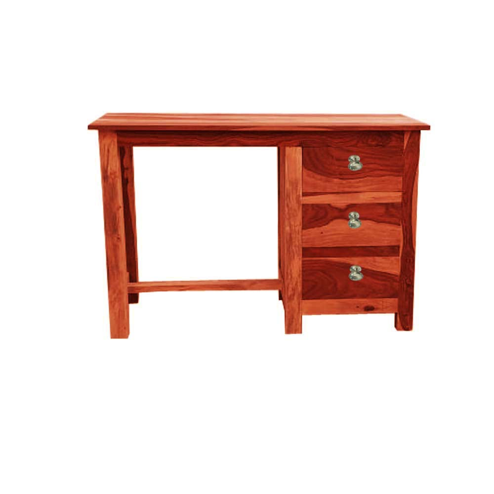 Sheesham Wood Office Desk Study Computer Table for Living Room with 3 Drawer