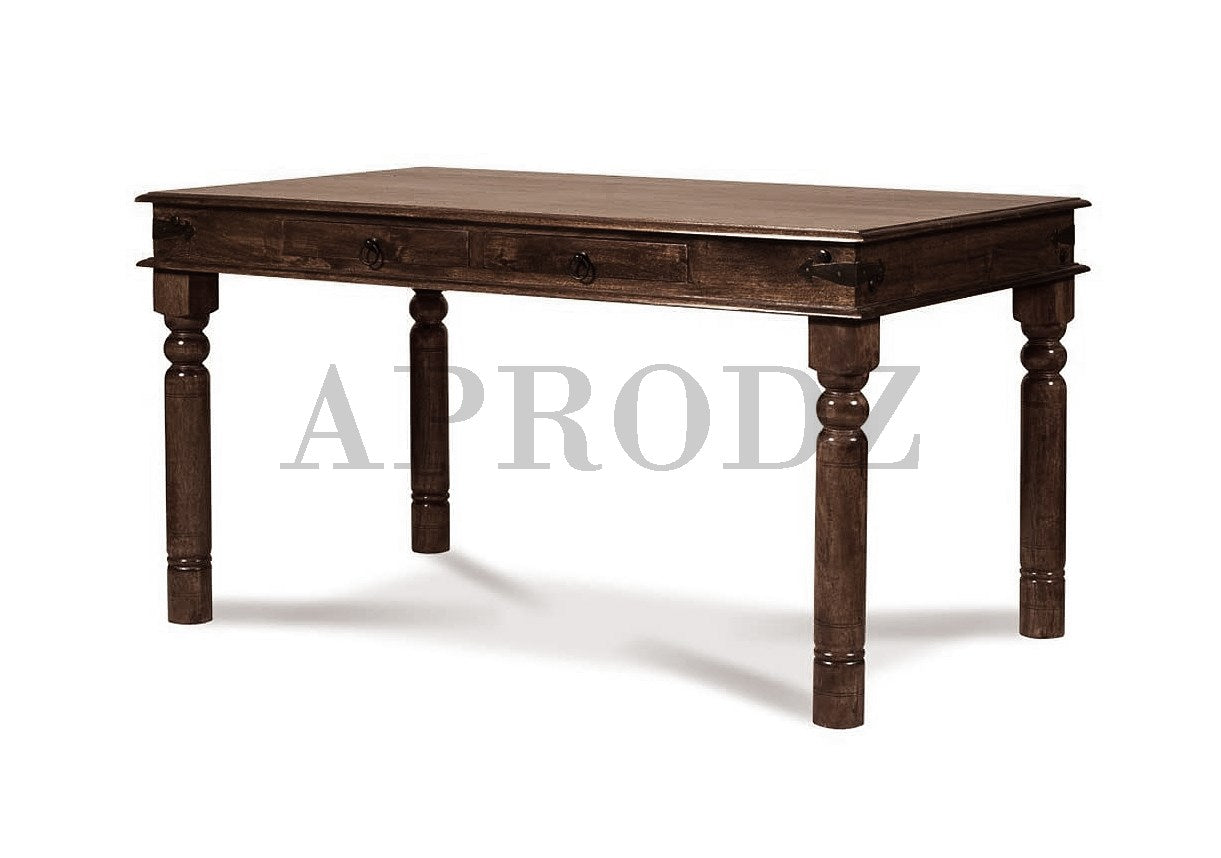 Sheesham Wood Reyk 6 Seater Dining Table Set for Home Dining Room Furniture