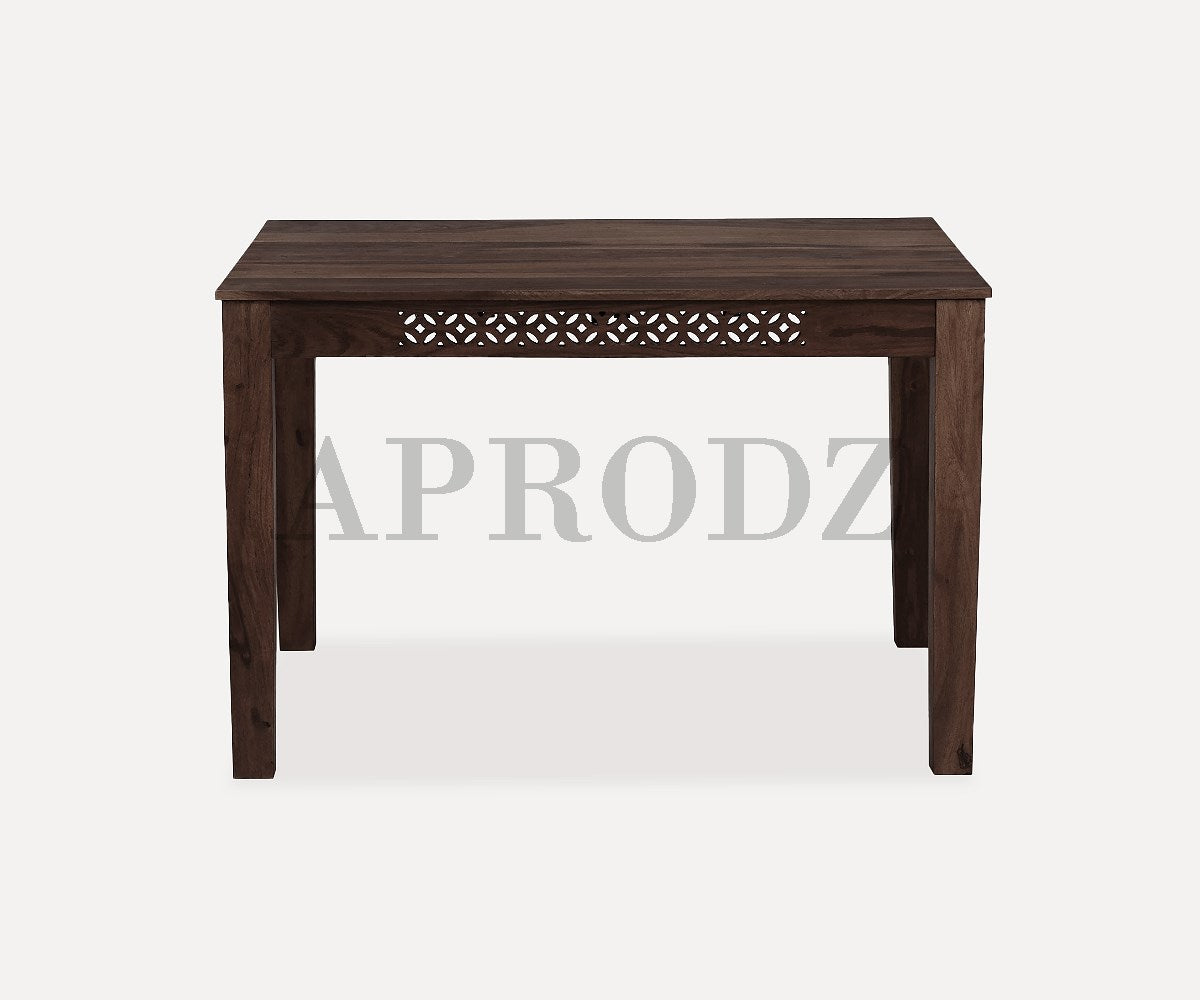 Sheesham Wood Durque 4 Seater Dining Table Set with 1 Bench and 2 Chair for Home | Dining Furniture