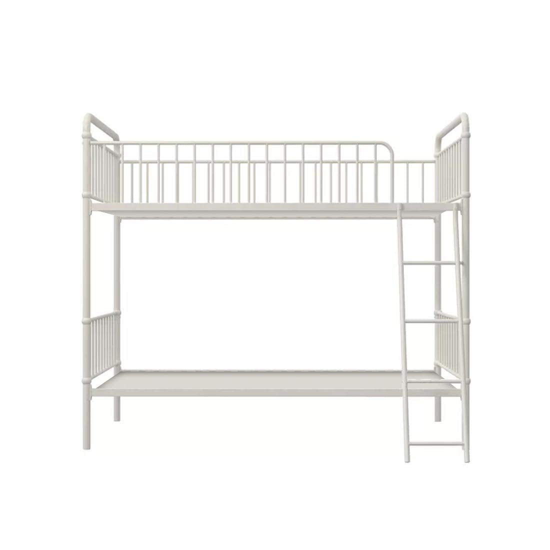 APRODZ Marks Twin Bunk Bed (Metal - White Powder Coated)