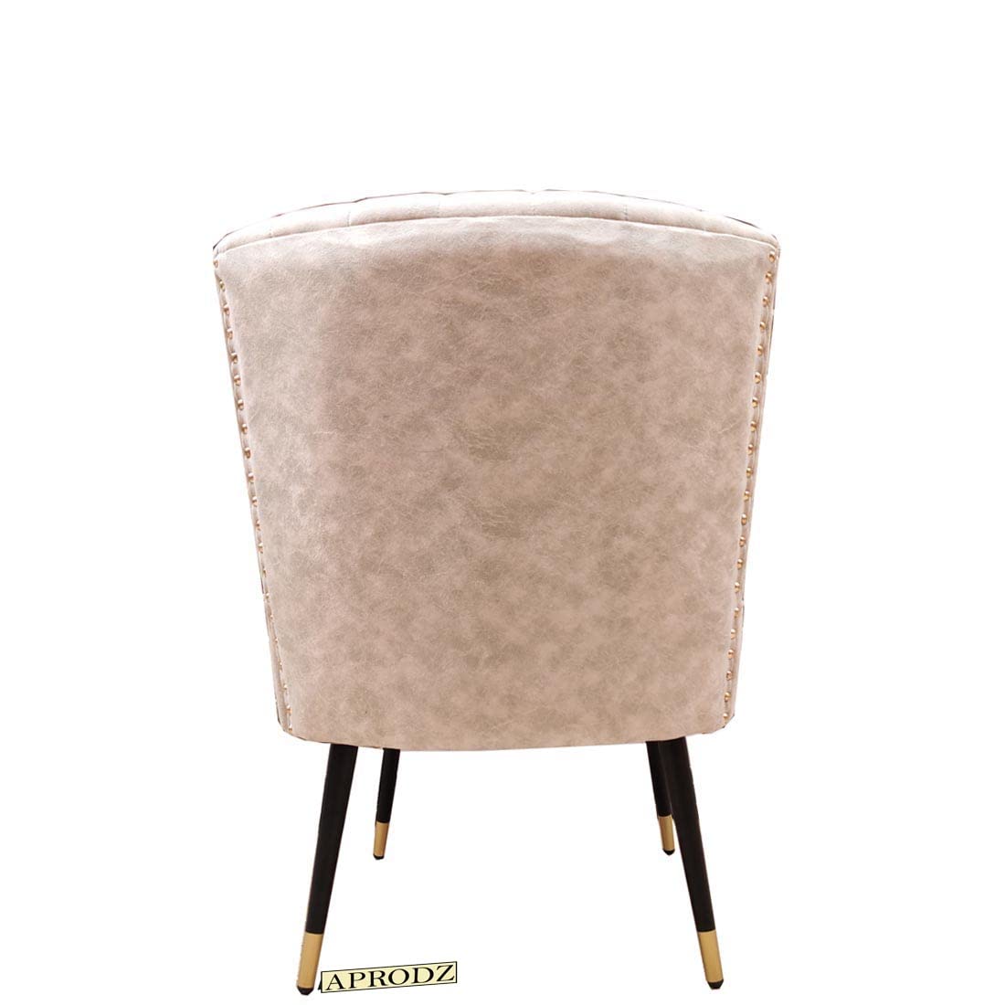 APRODZ Komfi Stunning, Elegant & Comfortable Chair Soft Padded for Long time Seating with Comfort for Home, Cafe, Office & Hotel (Beige Suede)