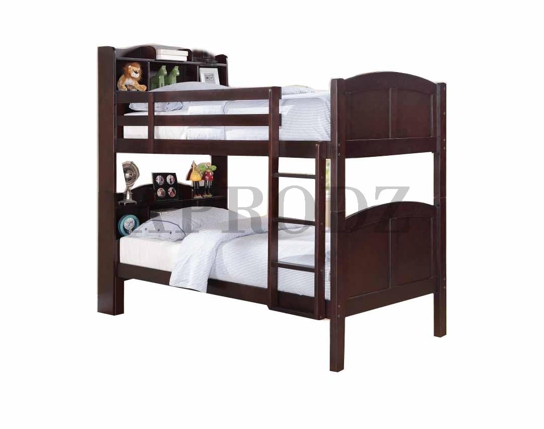 Aprodz Joyce Twin Size Bookcase Bunk Bed