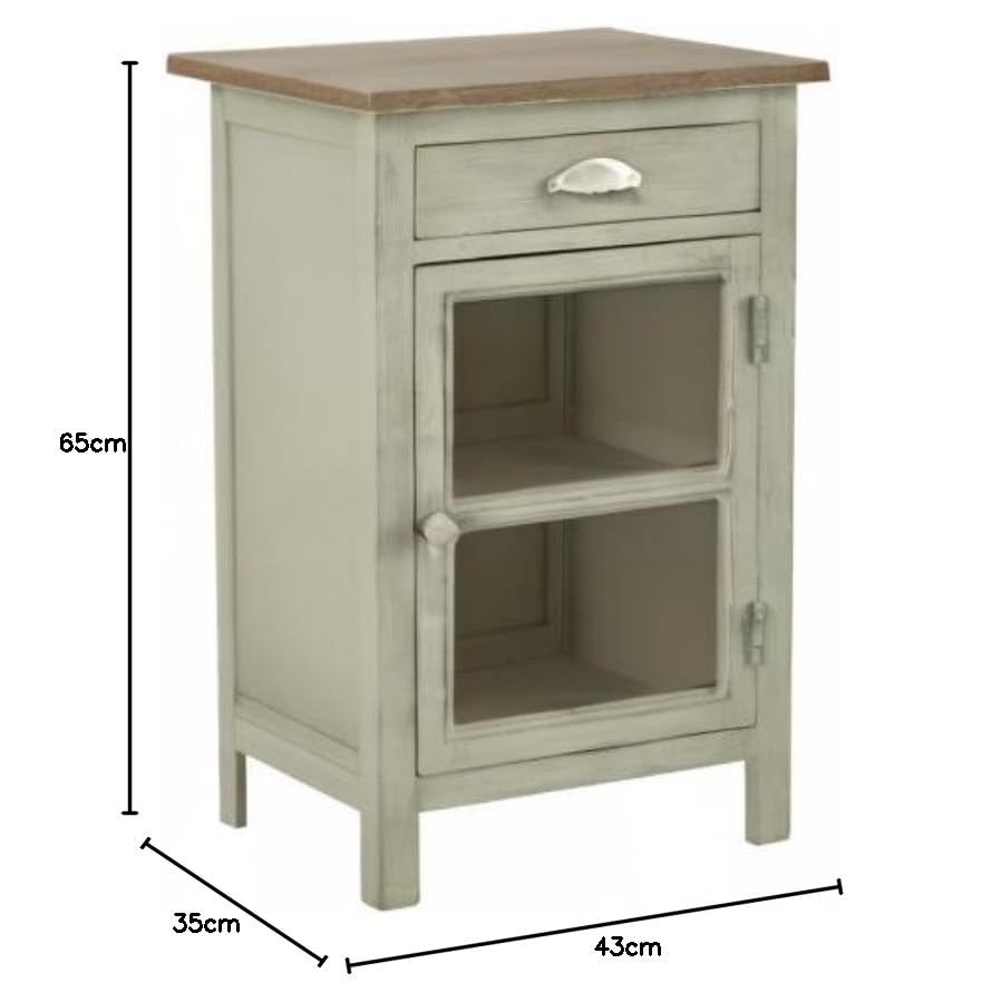 Mango Wood Pisco Bedside Table for Bedroom