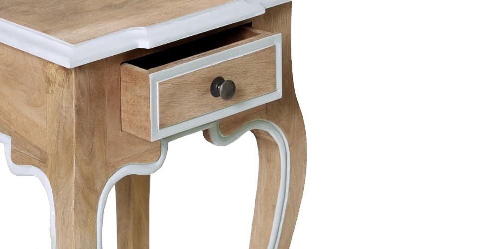 Mango Wood Braga Bedside Table for Home