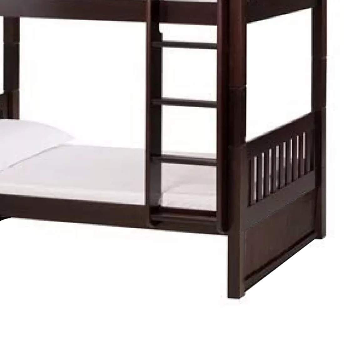 APRODZ Sheesham Wood Moyer Bunk Bed for Bedroom | Brown Finish