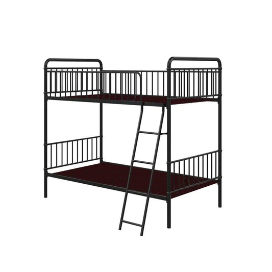 APRODZ Marks Twin Bunk Bed (Metal - Black Powder Coated)