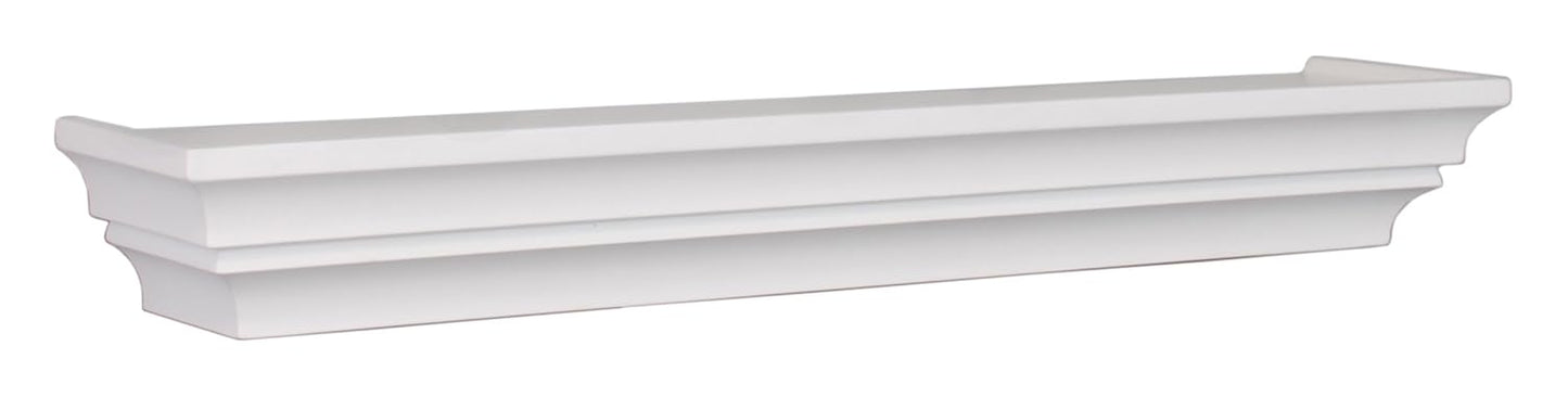 APRODZ Mango Wood Set of 3 Emerso Floating Wall Shelf for Living Room | Wall Shelves | White Finish