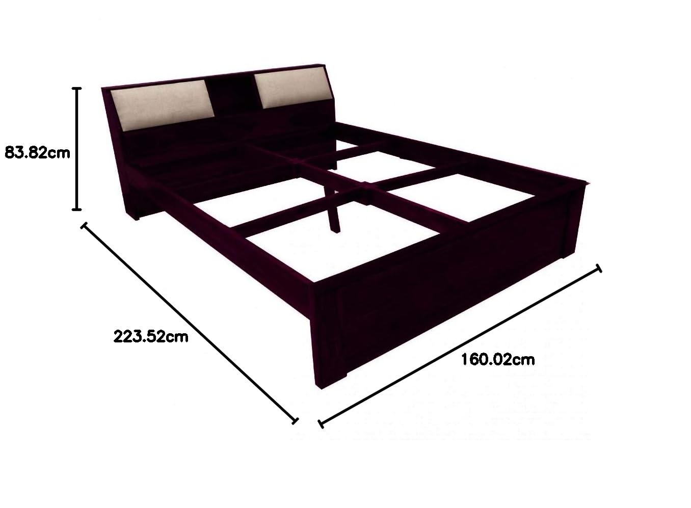 Sheesham Wood Allure Bed with Storage