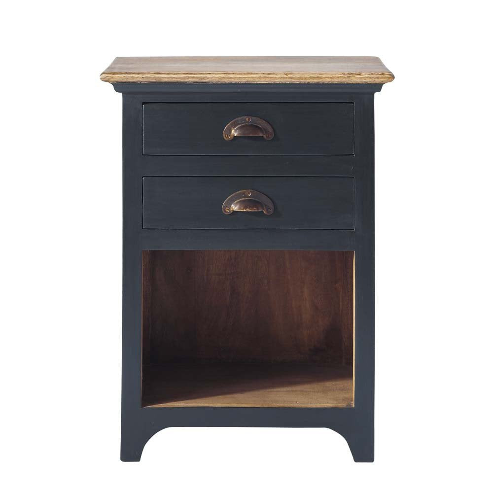 Solid Wood Limin Bedside Storage Table for Living Room