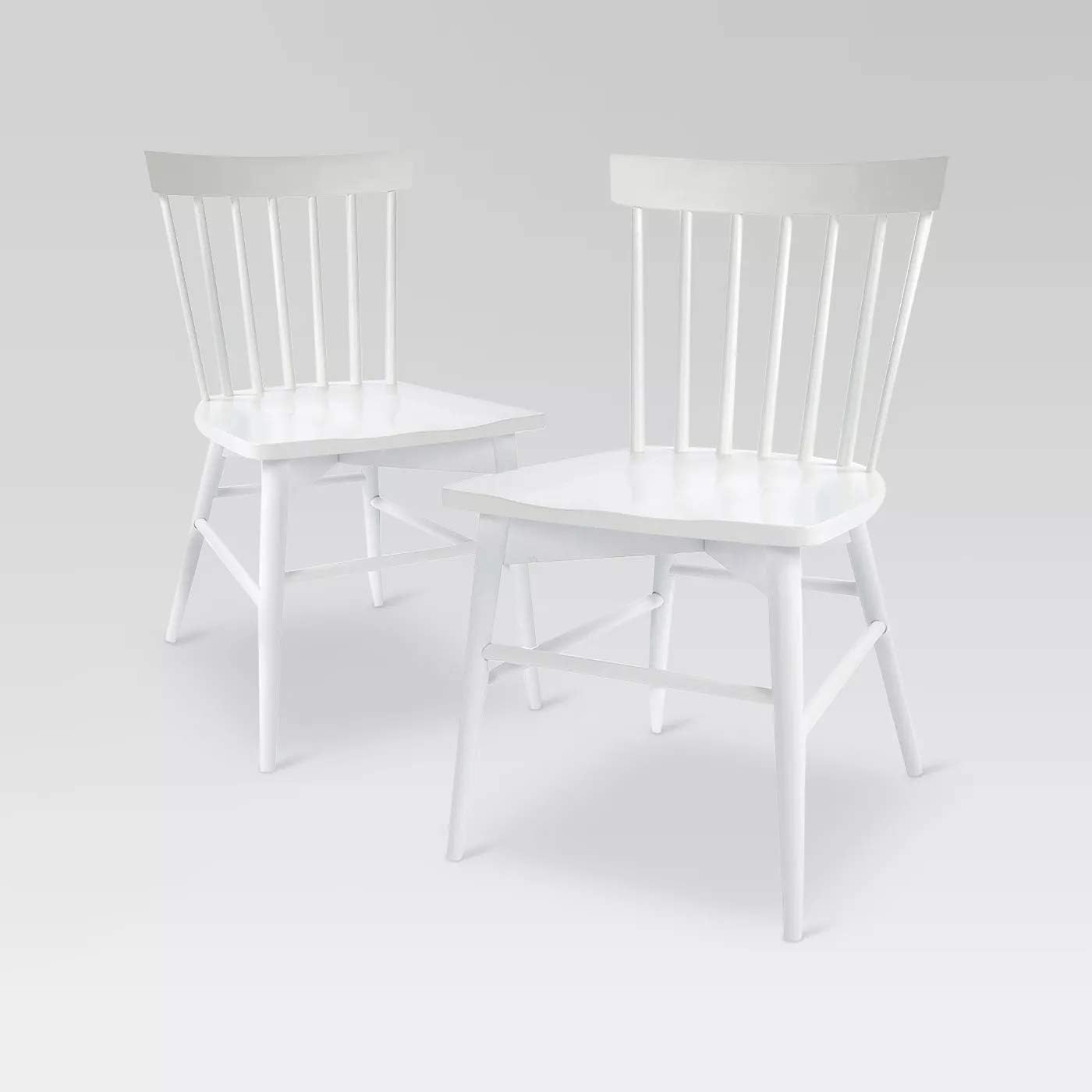 APRODZ Solid Mango Wood White Dining Chairs for Living Room | Set of 2 Wooden Chair