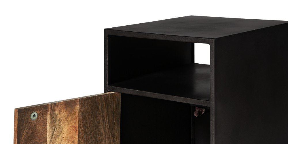 Mango Wood Leszon Bedside Table for Bedroom