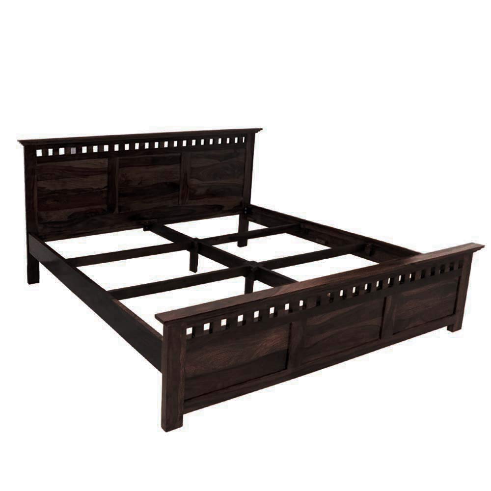 Sheesham Wood Merritt Bed with Side Storage