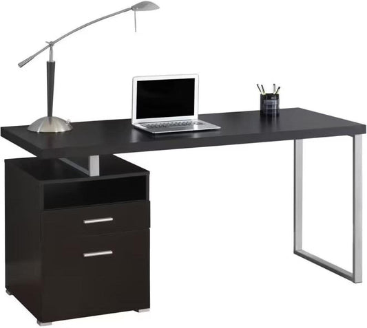 Solid Wood Abanda Study Desk Table for Home and Office Black Finish