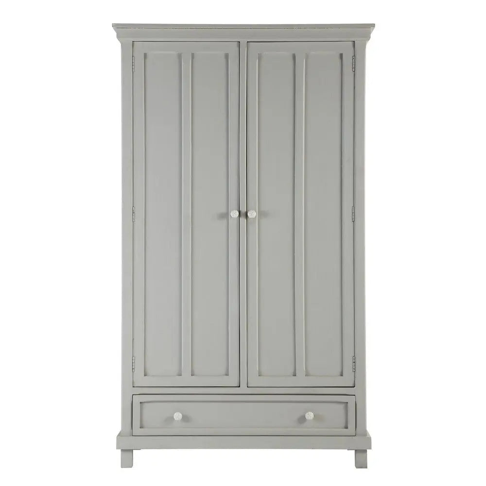 Mango Wood Antelya Multipurpose Storage Sleek Wardrobe Almirah for Living Room