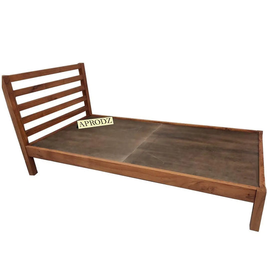 Acacia Wood Single Size Bed Without Storage for Bedroom Living Room