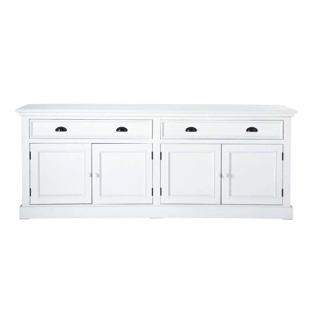 APRODZ Mango Wood Uzhhorod Sideboard Storage Cabinet for Living Room | Wooden Cabinet for Kitchen | White Finish