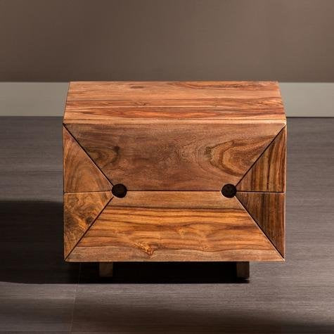 Solid Wood Paul Bedside Storage Table for Living Room