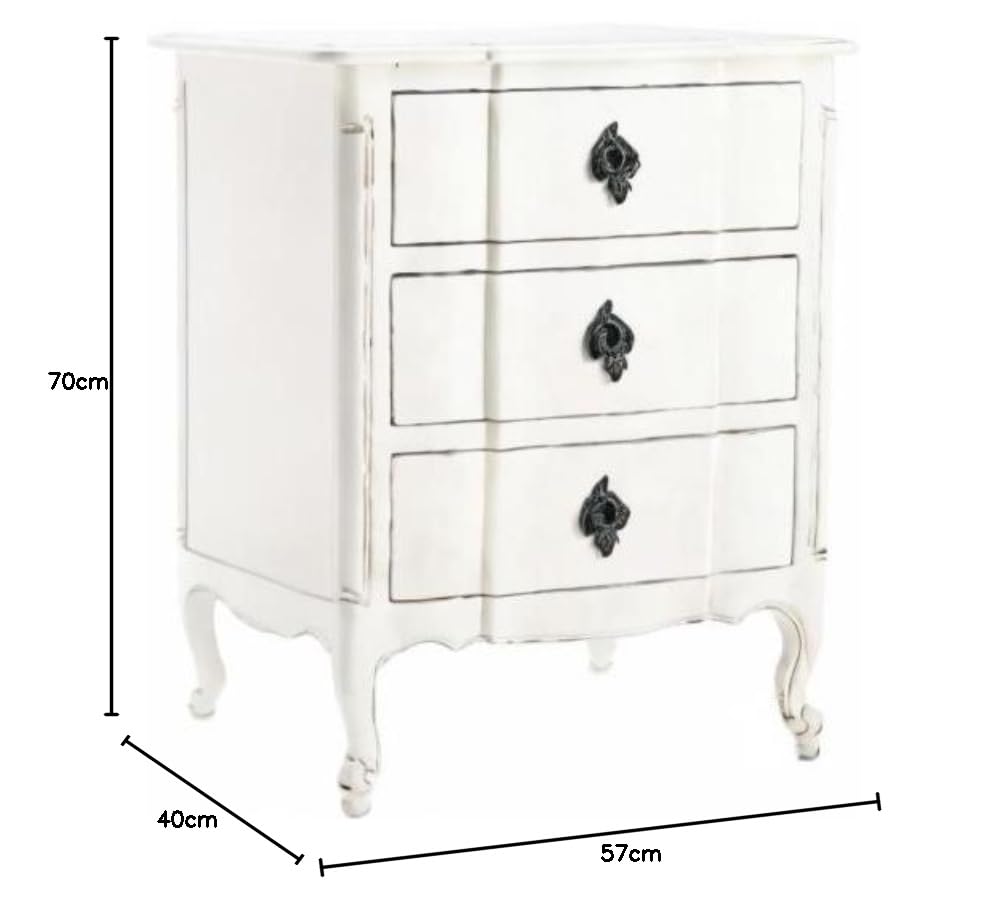 Solid Wood Patita Bedside Storage Table for Living Room