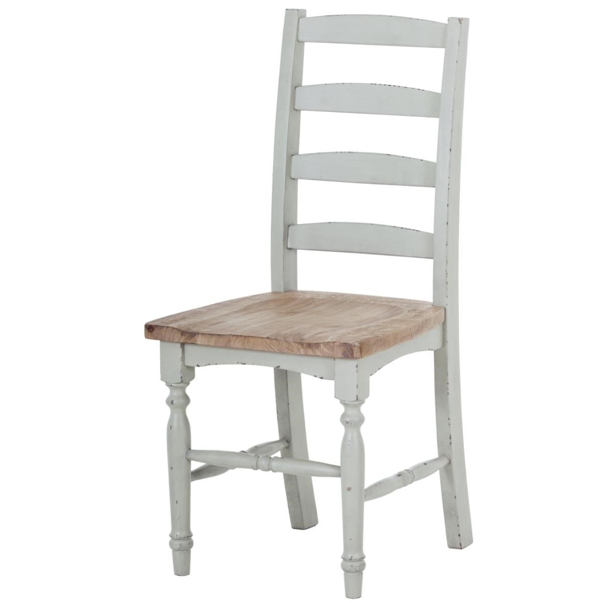 APRODZ Mango Wood Bergen Dining Chair Set for Home | Set of 2 Chair | Dark Grey Finish